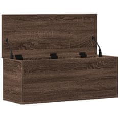 Vidaxl Úložný box hnědý dub 90 x 35 x 35 cm kompozitní dřevo