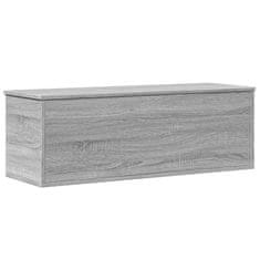 Vidaxl Úložný box šedý sonoma 102 x 35 x 35 cm kompozitní dřevo