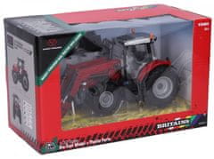 Britains Model traktor s předním nakladačem Massey Ferguson 6616 1:32 21,5 cm