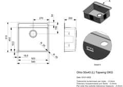 Reginox Nerezový dřez Ohio 500 Montáž: spodní, integrovaná, polointegrovaná