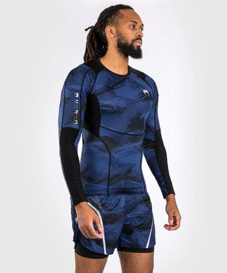 VENUM Rashguard VENUM Electron DL.rukáv 3.0 - modrý