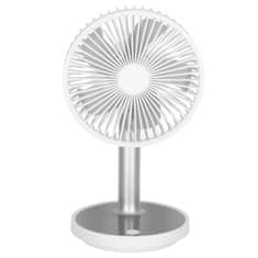 LIVEFY bezdrátový stolní ventilátor 30cm, bílý