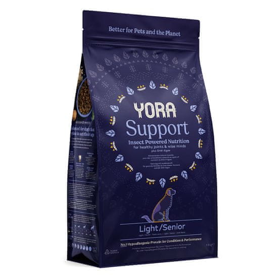 YORA granule z hmyzu Support Light/Senior 1,5kg