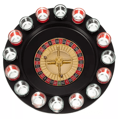 Malatec Alkoholová Ruleta s Označenými Sklenicemi, Průměr 29 cm, Hmotnost 0.857 kg