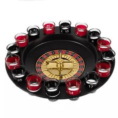 Malatec Alkoholová Ruleta s Označenými Sklenicemi, Průměr 29 cm, Hmotnost 0.857 kg