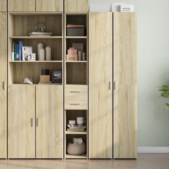 shumee vidaXL Skříň highboard dub sonoma 30 x 42,5 x 185 cm kompozitní dřevo