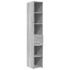 Vidaxl Skříň highboard šedá sonoma 30 x 42,5 x 185 cm kompozitní dřevo