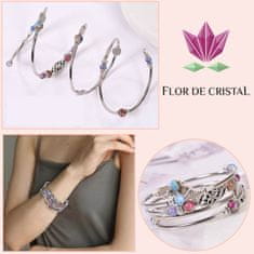 Flor de Cristal Wrap Náramek Esperanza Chromdiopsid