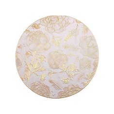 Flor de Cristal Velká Stolní Podložka 38 cm, Zlatá, PVC Materiál