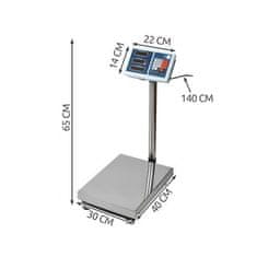 sapro Elektronická skladová váha Malatec 23536, nosnost 100kg, černá