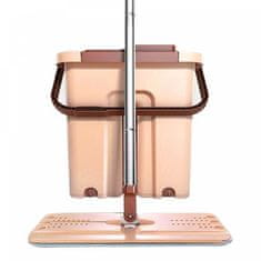 LEBULA Cenocco CC-9070: Plochý mop s kbelíkem Bucket Brown