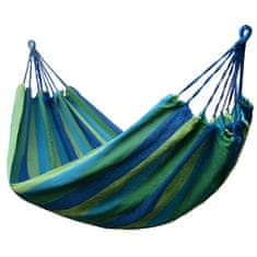 LIVEFY Hammock houpací síť 260x150cm, modrá/zelená