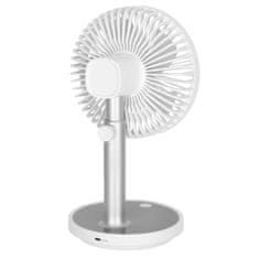 LIVEFY bezdrátový stolní ventilátor 30cm, bílý