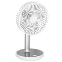 LIVEFY bezdrátový stolní ventilátor 30cm, bílý