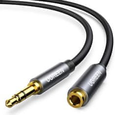 Ugreen 10592 samec 3.5 mm Jack / samice 3.5 mm Jack audio kabel 1m Silver