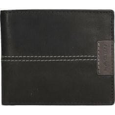 Lagen Pánská kožená peněženka 15195 BLK/GREY