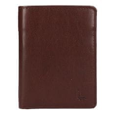 Lagen Pánská kožená peněženka LG-7658 BRN