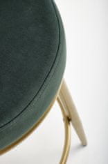 Halmar Barová židle H115 tmavě zelená