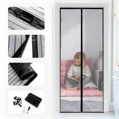 HOME & MARKER® Magnetická moskytiéra na dveře, Magnetická síť proti hmyzu, Sítě do oken, Sítě proti hmyzu ( 210 x 100 cm) | INSECTPROTECT 1+1 ZDARMA | I2NSECTPROTECT