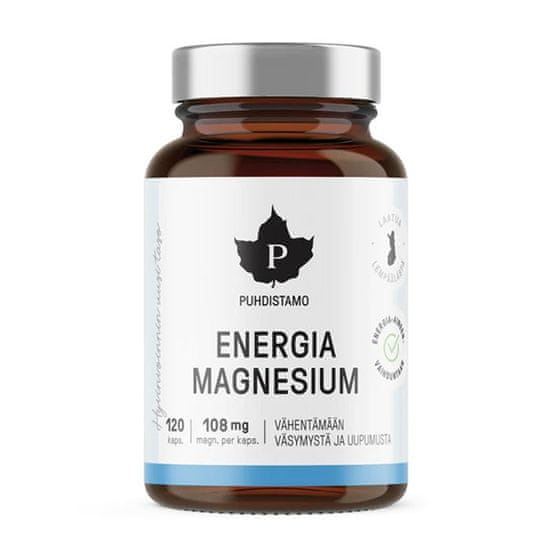 Puhdistamo Energia Magnesium 120 kapslí