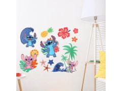 sarcia.eu DISNEY Stitch Samolepky/Nálepky na zeď s tropickým motivem 50 cm x 39 cm 