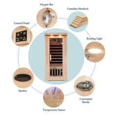 BPS-koupelny Infrasauna Relax HYD-2914 105x90, 1-2 osoby