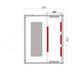 BPS-koupelny Infrasauna Relax HYD-2911 150x120, 3-4 osoby