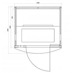 BPS-koupelny Infrasauna Relax HYD-2915 120x120, 2-3 osoby