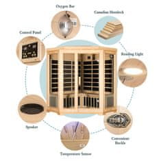 BPS-koupelny Infrasauna Relax HYD-3333 150x150, 4-5 osob