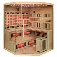 BPS-koupelny Kombinovaná sauna 2v1 HYD-4228 - Infrasauna + finská sauna 200x200, 5-6 osob