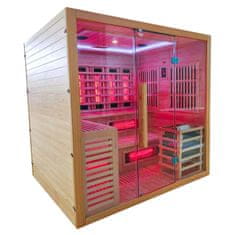 BPS-koupelny Kombinovaná sauna 2v1 HYD-4231 - Infrasauna + finská sauna 200x160, 5-6 osob