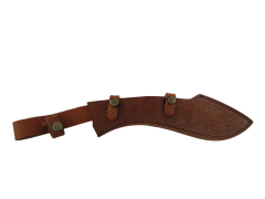 Herbertz 55056 Machete outdoorová mačeta 17,7 cm, dřevo, kožené pouzdro