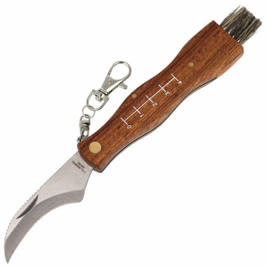 Herbertz ART000146 CJH Pilz-Messer houbařský nůž 7,3 cm, růžové dřevo, kroužek, nylonové pouzdro