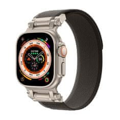 Tech-protect Nylon řemínek na Apple Watch 42/44/45/49mm, black/orange