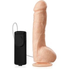 XSARA Rotační vibrátor na přísavce realistické dildo s ovladačem - 74720431