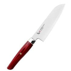 Mcusta Mcusta Zanmai červená revoluce spg2 ko-santoku nůž 1 ZRR1215G