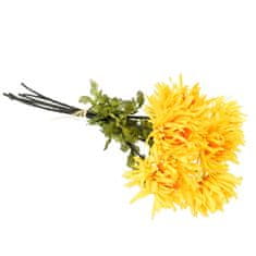 Dommio Kytice žlutých chryzantém 6 ks, 70 cm