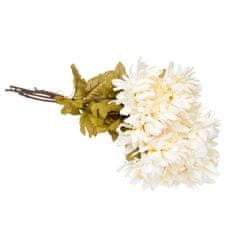 Dommio Kytice podzimních krémových chryzantém 6 ks, 70 cm