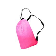 Aga Nafukovací vak LAZY BAG 230x70 cm Černý/Růžový