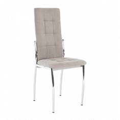 ATAN Židle ADORA NEW - světle hnědá látka / kov