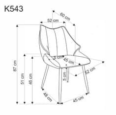 ATAN Jídelní židle K543 - béžová