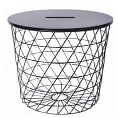ATAN Příruční stolek BATIS TYP 2 - grafit / černá