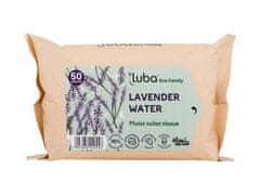 LUBA 50ks eco family lavender water, vlhčený toaletní papír