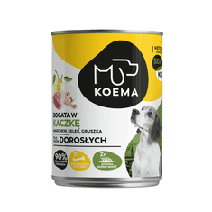 4DOGS Koema Krmivo Mokré 90% Masa, Kachna 400 G