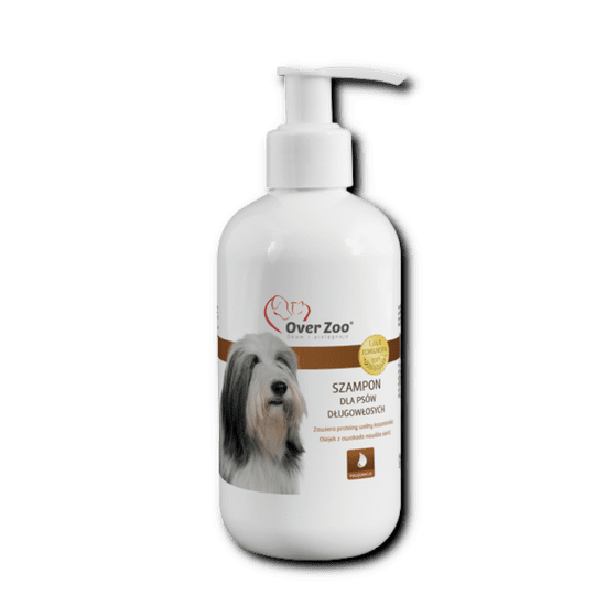 4DOGS Overzoo Šampon Pro Dlouhosrsté Psy 250Ml