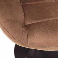 ATAN Barová židle CHIRO NEW - hnědá Velvet látka