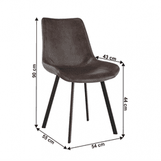 ATAN Jídelní židle NIRO - hnědá