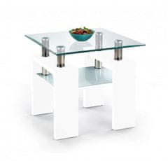 ATAN Konferenční stolek Diana H kwadrat, bílý lak