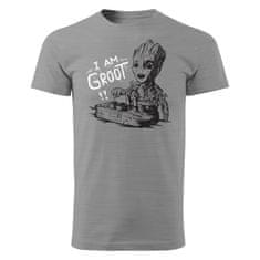 Grooters Pánské tričko Strážci Galaxie - I am Groot Velikost: XXL
