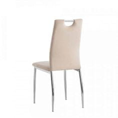 ATAN Jídelní židle OLIVA NEW - béžová /chrom
